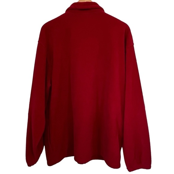 University of Alabama Red Half Zip Fleece Pullover with Embroidered Logo Sz. Lg. - Picture 2 of 10